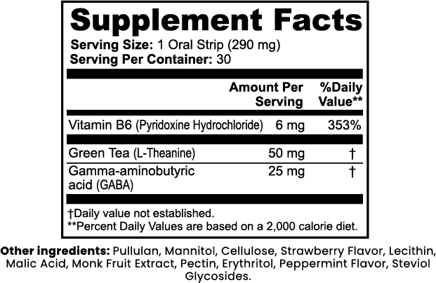 Cognitive Relax Strips Viora Nutrition