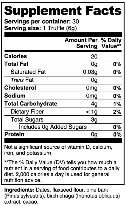 Truffles Birch Chaga Viora Nutrition