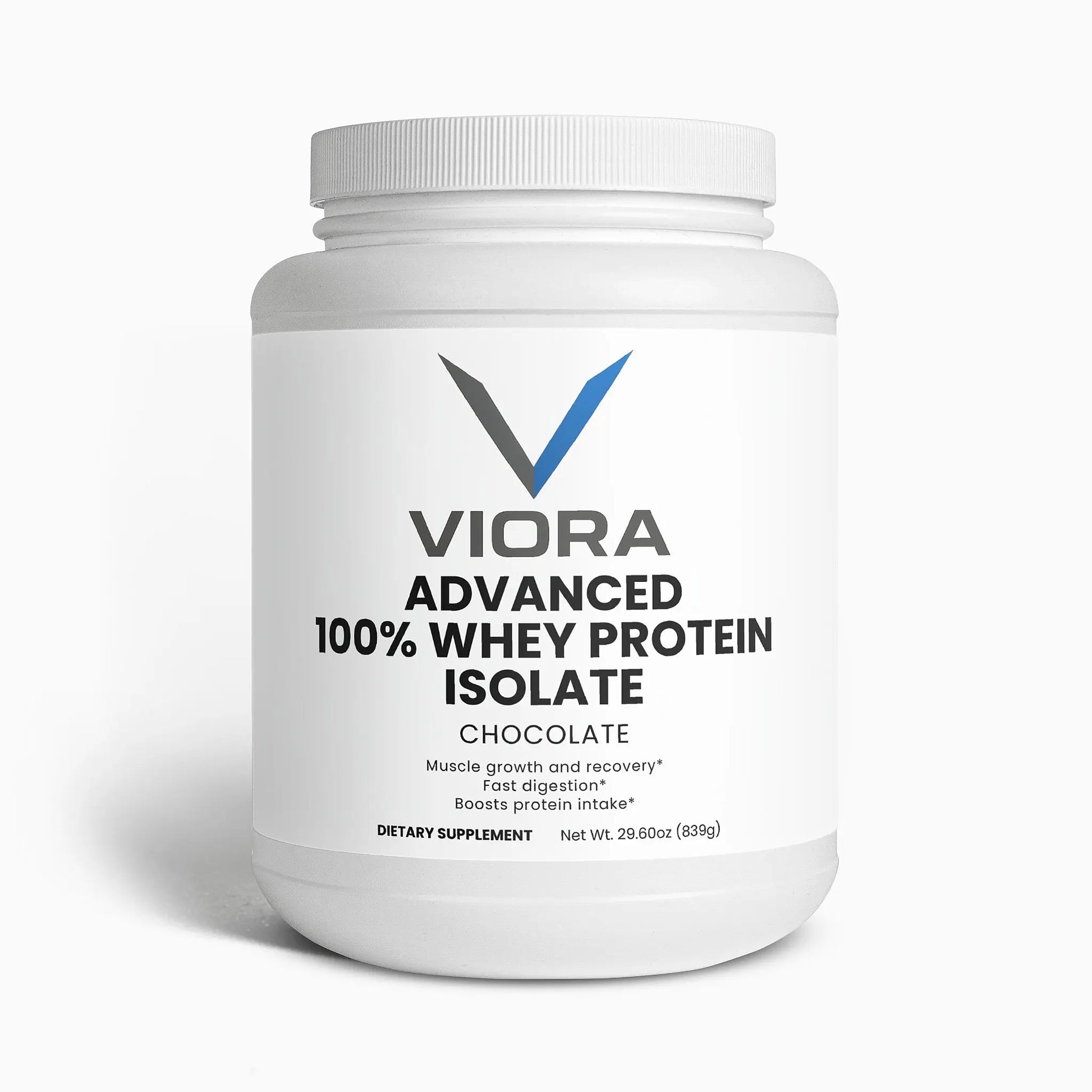 Advanced 100% Whey Protein Isolate (Chocolate) Viora Nutrition