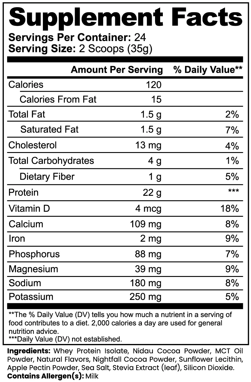 Advanced 100% Whey Protein Isolate (Chocolate) Viora Nutrition
