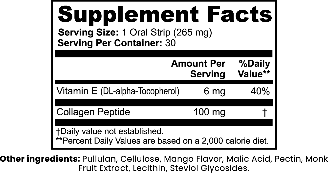 Beauty + Collagen Strips Viora Nutrition