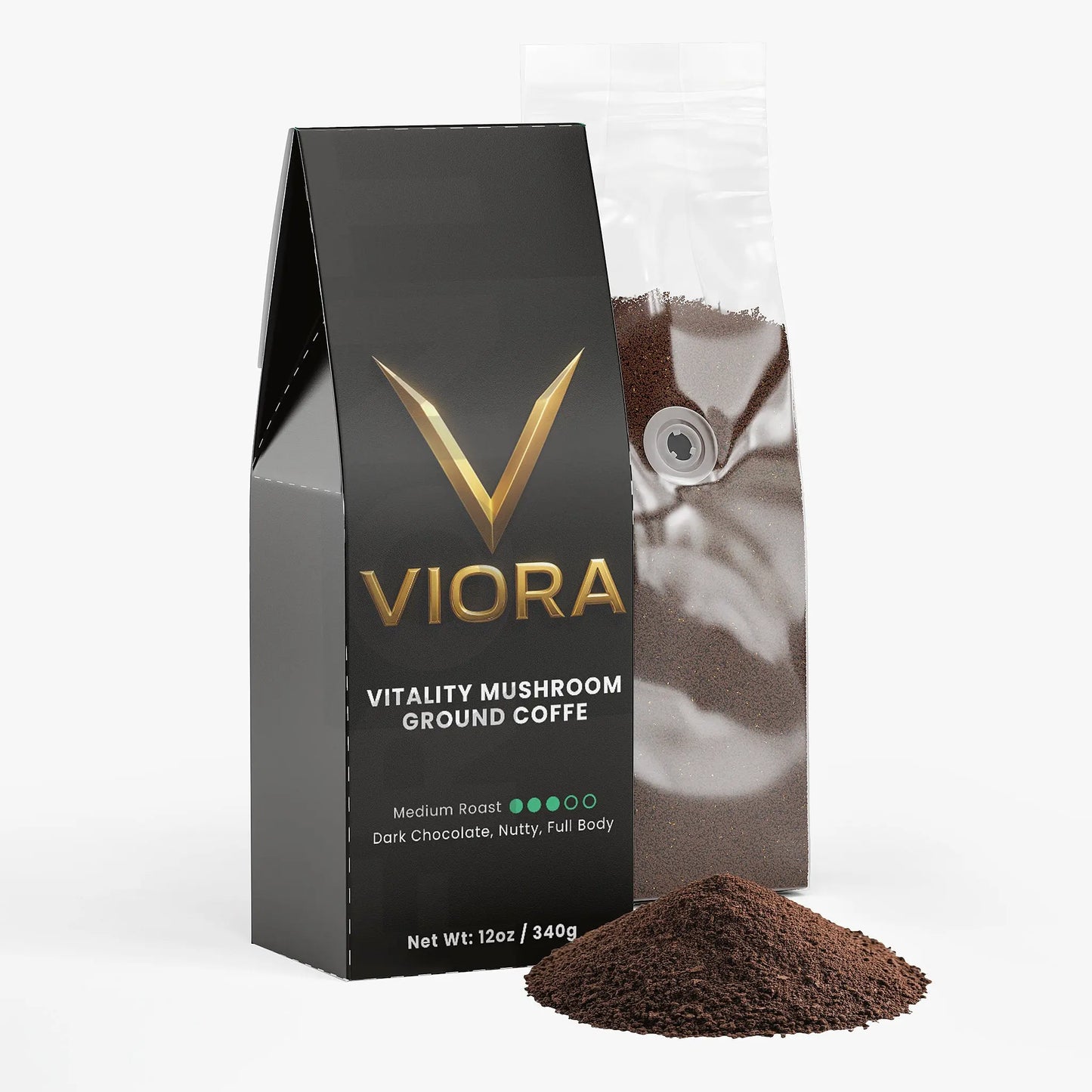 Vitality Mushroom Coffee (Medium Roast) Viora Nutrition