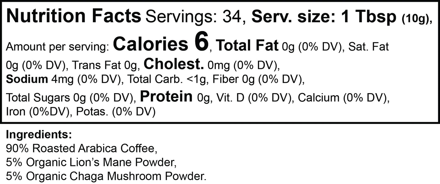 Vitality Mushroom Coffee (Medium Roast) Viora Nutrition