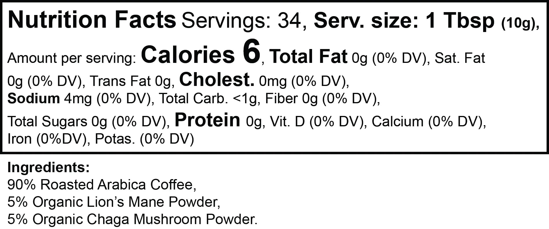 Vitality Mushroom Coffee (Medium Roast) Viora Nutrition